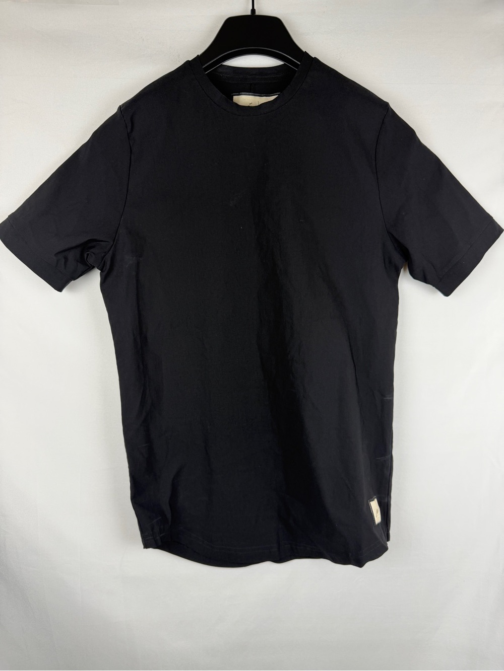 Prévu London Classic Black Crewneck stretchy T-Shirt size L